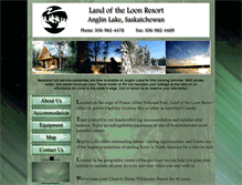Tablet Screenshot of landoftheloonresort.com